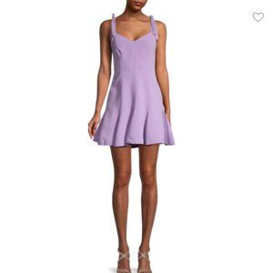CINQ À SEPT Kirsty Tie Shoulder Mini Dress in Lilac, Size 6 - NWT